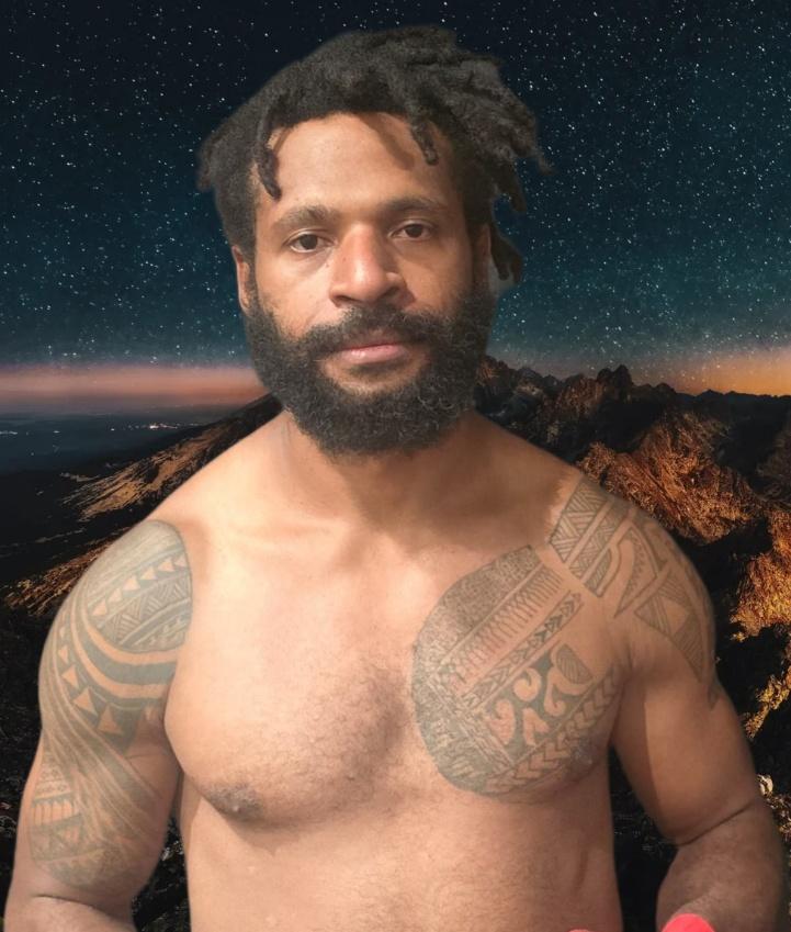 Arunae Stanley Hanku, 78kg fighter from Papua New Guinea